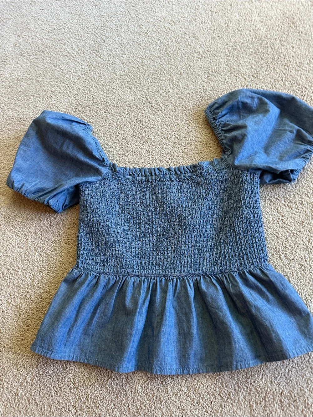 J. crew smocked top